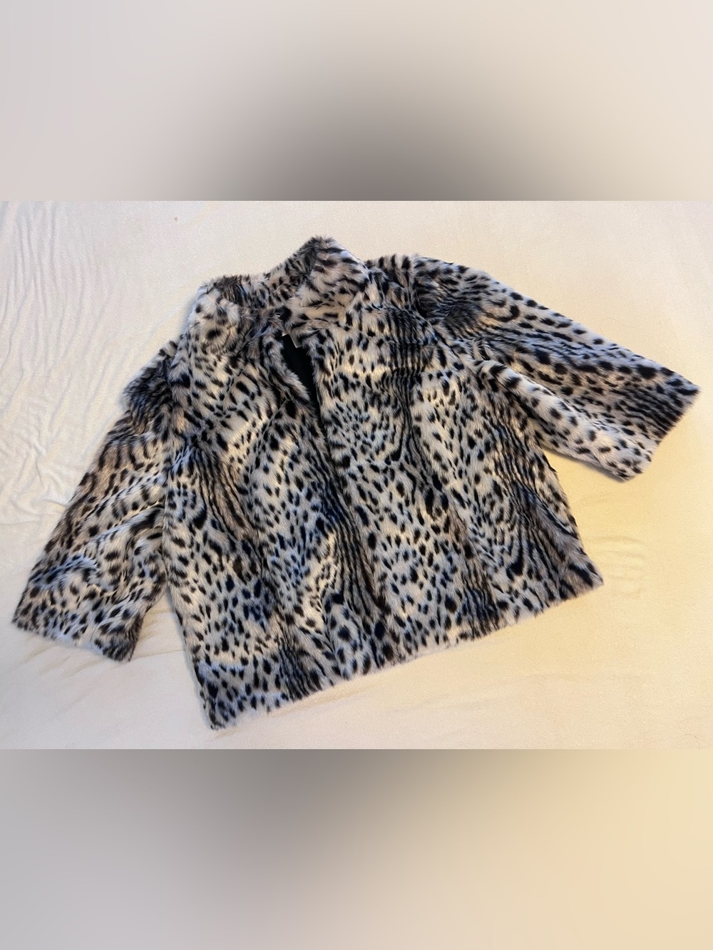 Chico's faux-fur leopard-print jacket